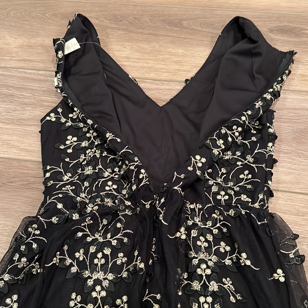 NWT Altar’d State Lacey Dress Size Small Black Embroidered Floral Mini - Picture 14 of 16
